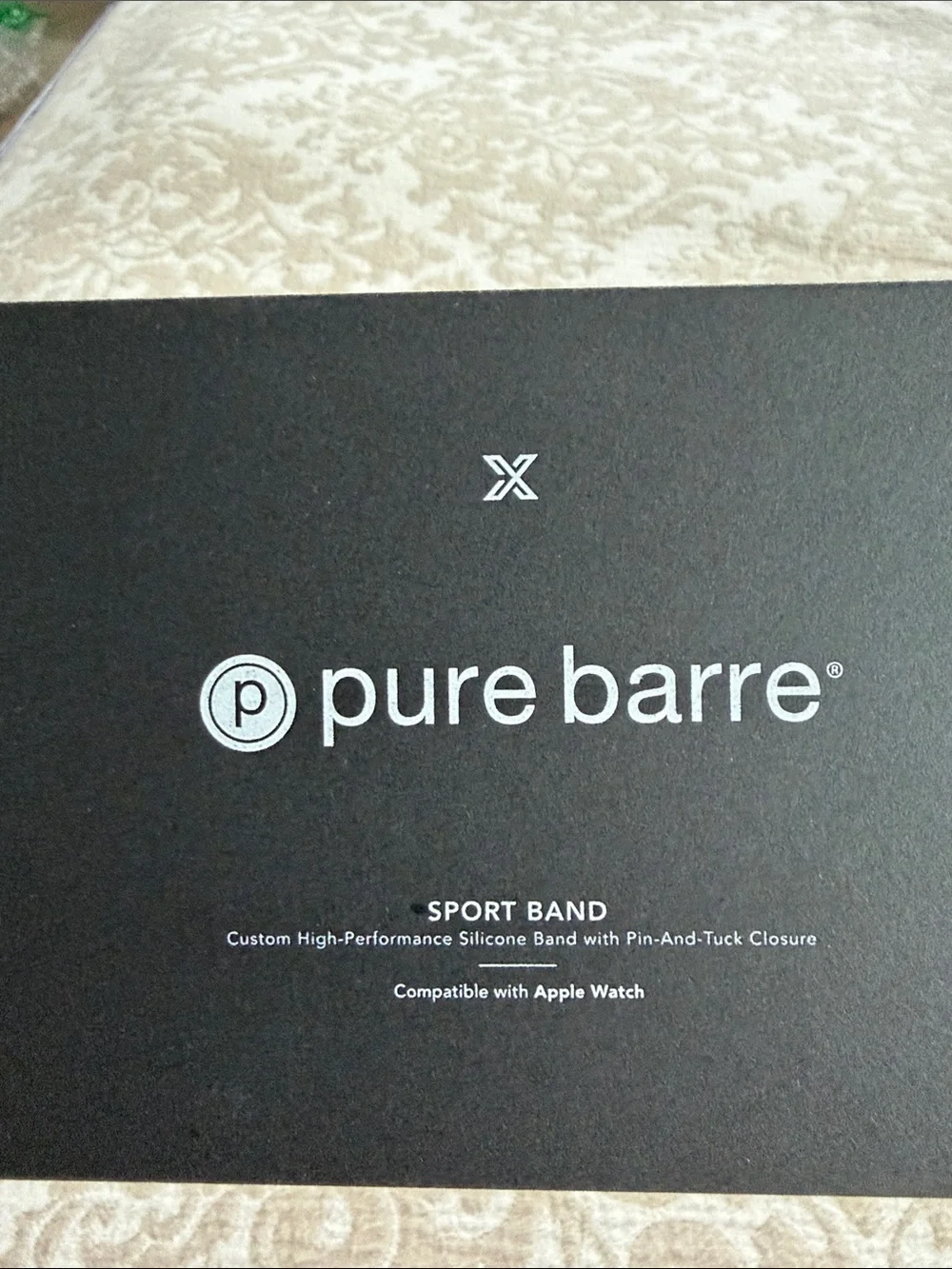 Black Silicone Smartwatch Band Replacement - Classic Sport Style - Pure Barre